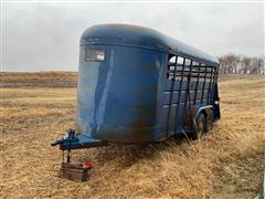 1981 Agri Bumper Hitch 16’ T/A Livestock Trailer 