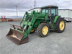 1997 John Deere 7210 MFWD Tractor W/740 Loader 