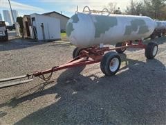 1000 Gallon Ammonia Tank W/cart 