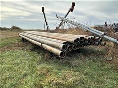 Irrigation Pipe And Trailer 