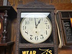 Sherman's Clothes Advertising Clock 