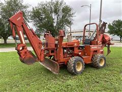 DitchWitch 4010DD 4x4 Combo Vibratory Cable Plow/Trencher W/Backhoe & Backfill Blade 