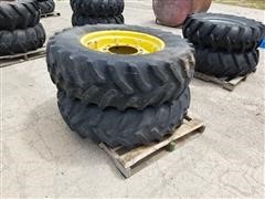 John Deere 380/85R28 Tractor Tires W/Rims 