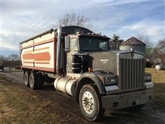 1985 Kenworth W900 T/A Grain Truck 