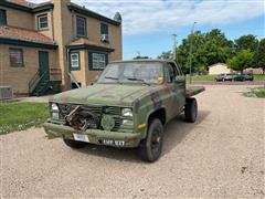 1986 Chevrolet D30 Military 4x4 Flatbed Pickup 