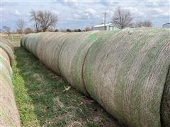 Large Round Bales Of 2023 Mixed Grass Hay (BID PER UNIT) 