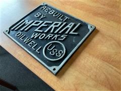 Imperial Cast Metal Sign 