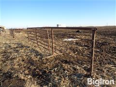 Freestanding 24' Steel Livestock Panel W/14' Swing Gate 