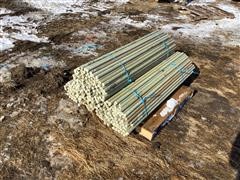 1 1/4” X 5’ Long High Tensile Electric Fiberglass Fence Posts 