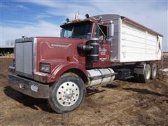 1986 Western Star 4964 T/A Grain Truck W/20' Aulick Box 