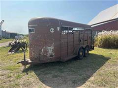 1980 W W T/A Livestock Trailer 