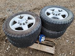 GMC 8 Bolt Rims W/ LT265/60R20 Tires 
