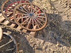 Antique Wagon Wheels 