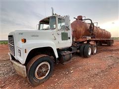 1991 Ford LT9000 T/A Truck Tractor & T/A Tanker Trailer 