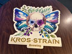 Kros-Strain Brewing Metal Sign 