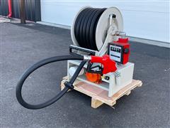 2022 Diesel Fuel 110V Transfer Pump, Meter, Hose Reel & Nozzle 