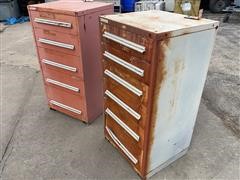 Stanley Vidmar Steel 5&6 Drawer Shop Storage Cabinets 