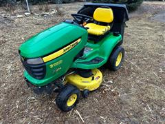 2012 John Deere X304 Garden Tractor w/ Rear Bagger 