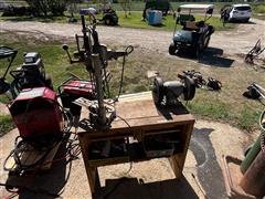 Clarke/Craftsman Drill Press & Bench Grinder 