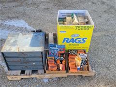 Automotive Bolts, Storage Bins & Electric Pump 