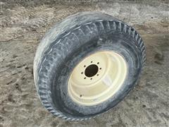 16.5-22.5 Truck Tire On 8-bolt Implement Rim 