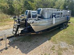 1986 Lowe Pontoon Boat 