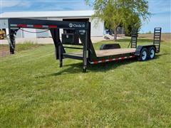 2018 Circle D 20' T/A Flatbed Trailer 