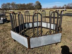 Linn Post & Pipe Tombstone Bale Feeder 