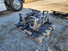 Air Ride Hitch 5th Wheel Hitch Mounted On Forklift Bracket 