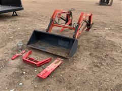 Bulldog 285 Front Loader Attachment/ W Bucket 