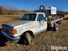 1987 Ford F350 2WD Flatbed Pickup 