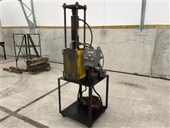 Shop Built Oil Filter Crusher 