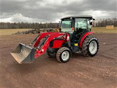 2018 Massey Ferguson 1735M Compact MFWD Tractor W/Loader 