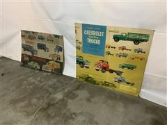 1956 Chevrolet Dealership Ag & Construction Truck Display Boards 