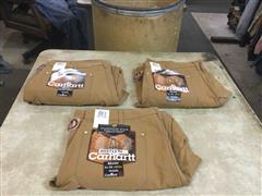 Carhartt 34x30 Traditional Duck Double Knee Work Dungarees 