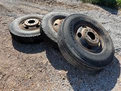 Truck Tires W/Steel Rims 