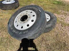 Bridgestone 11R24.5 Tires & Rims 