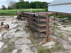 2-Sided Steel Shelving Unit 