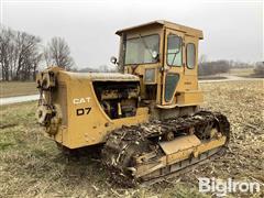 Caterpillar D7 Dozer W/V-Plow & Straight Blade 