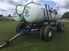 Duo Lift Dual 1000-Gallon NH3 Tanks W/Running Gear 