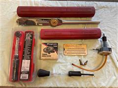 Snap-On Torque Wrenches, Choke Checker & Hydrometer Tester 