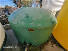 1100-Gallon Bulk Liquid Fertilizer Holding Tank 