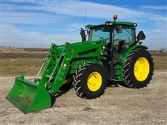 2013 John Deere 6125R MFWD Tractor W/Loader 