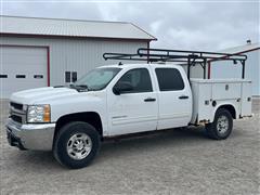 2010 Chevrolet 2500 HD 4x4 Crew Cab Utility Truck 