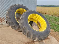 18.4X38 Tires & Rims For John Deere Tractor 