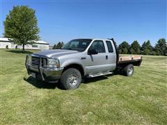 2004 Ford F350 XLT Super Duty Extended Cab Flatbed Pickup 