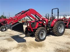 Mahindra 6075 4WD Compact Utility Tractor W/Loader 