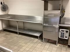 Stainless Steel Kitchen Dishwashing Station 
