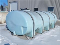 2000 Gallon Flat Bottom End Drain Poly Tank 