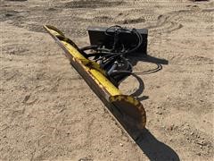 8’ Hydraulic Angle Plow For Skid Steer 